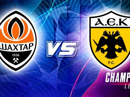 Shakhtar recibe al AEK de Atenas en la Jornada 2 de la Champions League 2026/2027