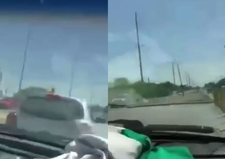 Estudiantes graban choque y huyen en Apodaca