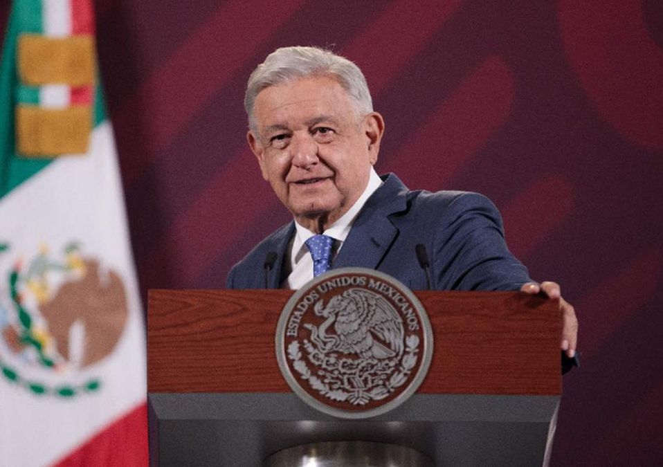 López Obrador en conferencia matutina en Palacio Nacional. | Cortesía