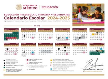 El calendario oficial de la SEP 2024-2025 indica la fecha de inicio y término de las vacaciones de diciembre / Cortesía