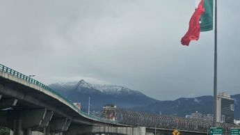 Reportan caída de nieve en el Ajusco. / Cortesía