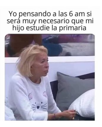 Algunas mamás también sufrieron el tener que levantarse temprano para llevar a sus hijos a clases / Redes Sociales