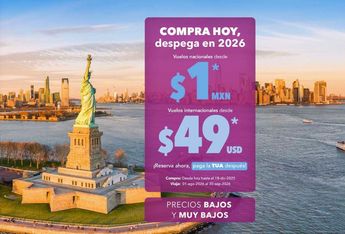 La promoción de Volaris aplica para viajar en agosto y septiembre del 2026 | Volaris
