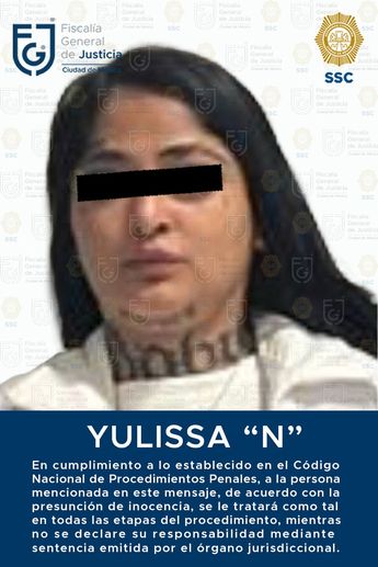 La tiktoker Yulissa 'N' fue detenida en la colonia Anáhuac / Especial