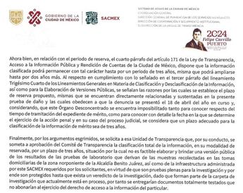 Comunicado SACMEX