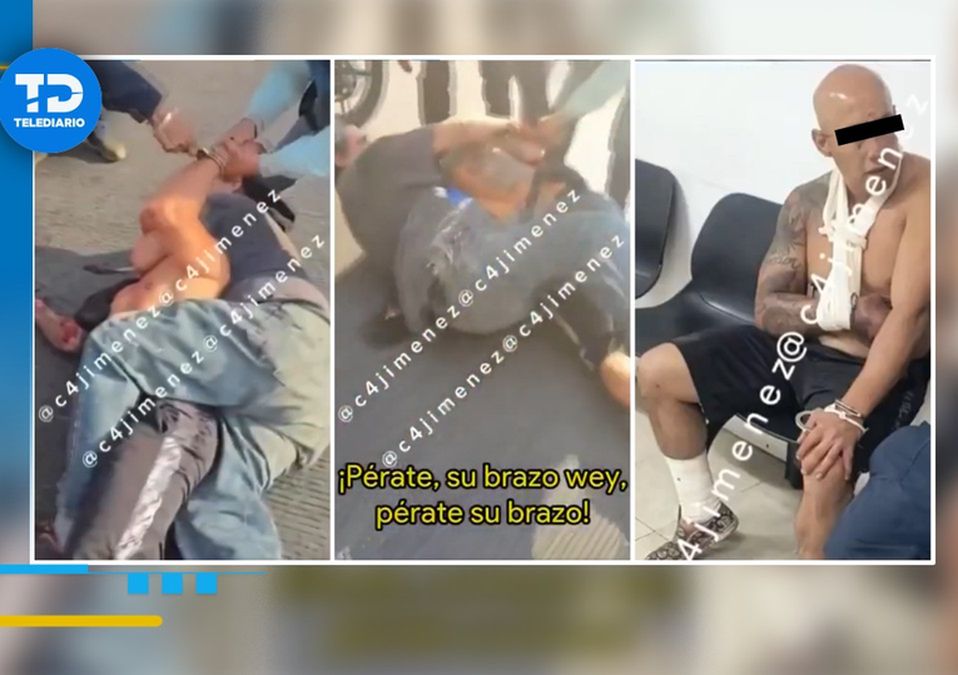 El detenido fue perseguido y golpeado por motociclistas en la GAM; le rompieron el brazo