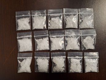 Dosis de droga incautadas al detenido. | Cortesía