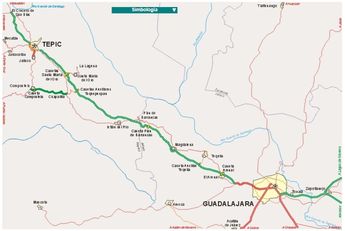 El viaje completo entre Guadalajara y Tepic toma cerca de dos horas con 15 minutos | Secretaría de Comunicaciones y Transporte