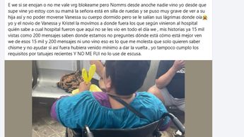 Los padres de Vanessa son adultos mayores. | Especial