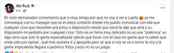 Karely Ruiz publicó un mensaje en sus redes sociales sobre el tema. | Especial