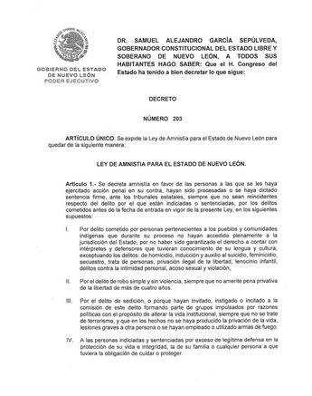 LEY DE AMNISTÍA