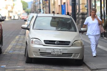Estacionamiento en la zona centro de Puebla no tiene costo alguno hasta nuevo aviso / Agencia Es Imagen