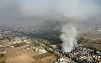 Vecinos de municipios como Xonacatlán y Lerma, reportaron desde la mañana de este lunes una capa espesa de contaminantes | Monserrat Mata Cabrera