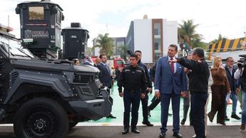 Alejandro Armenta refuerza seguridad en Puebla con 46 drones y vehículos blindados | Cortesía