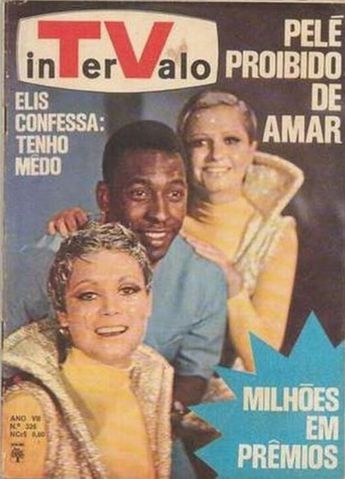 Pelé en la portada de una revista de TV