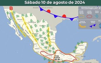Clima México 10 agosto