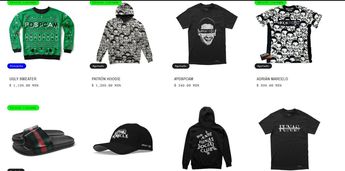 Algunas de las prendas de la merch oficial de Adrián Marcelo ya están agotadas. | Especial