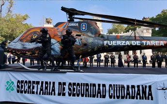 Desfile de policías en Paseo de la Reforma | X SSC