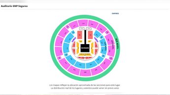 La zona Vivir es Increíble es la más cercana al escenario y el 3er nivel la más alejada | eTicket