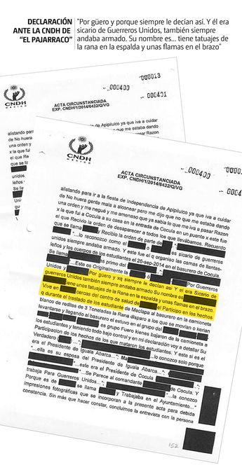 Declaración ante la CNDH de "El Pajarraco". | Especial
