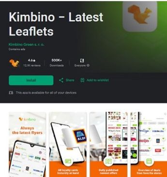 Los usuarios pueden descargar en su teléfono móvil, para ver todos los folletos de ofertas instantáneamente | Kimbino