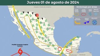 Clima en México 1 de agosto