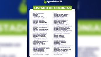 Se recomienda a las y los habitantes de las colonias afectadas llenar sus cisternas antes del inicio de las maniobras | Agua de Puebla