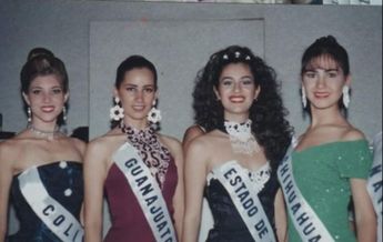 Ninel Conde participando en el concurso de belleza "Señorita Estado de México” 1995.