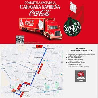 Filtran supuesta fecha y ruta de la caravana Coca Cola en Saltillo.