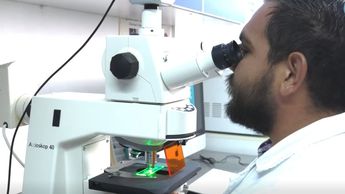 Investigador de UDG analiza muestras de ADN. | Foto: Gaceta UDG