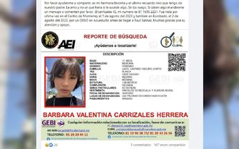 Bárbara Valentina Carrizales Herrera desaparecida en Escobedo | Especial