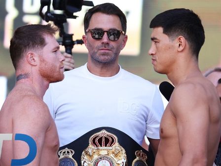 Saúl Álvarez y Dmitry Bivol