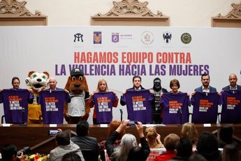 El Estado y los clubes de futbol, beisbol y basquetbol unieron fuerzas para promover la no violencia a la mujer. | Jorge López