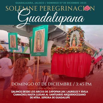 El punto de partida de la peregrinación por la Virgen de Guadalupe son los Arcos de Zapopan | Facebook: M Guadalupano
