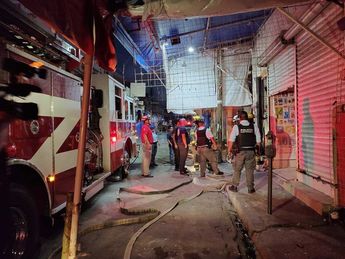 Cuerpos de rescate controlaron el conato de incendio. | Agustín Martínez