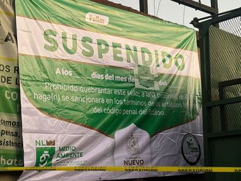 Autoridades suspenden bodegas y colocan sellos. | Marcela Cuevas