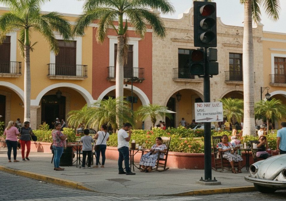 Apagón en Yucatán interrumpe la vida cotidiana; autoridades trabajan para restablecer el suministro | Gemini IA