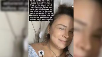 Brenda Bezares compartió una imagen desde el hospital.