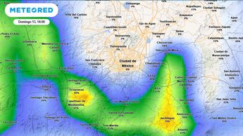 Probabilidad de lluvia en CdMx 13 de julio | Meteored