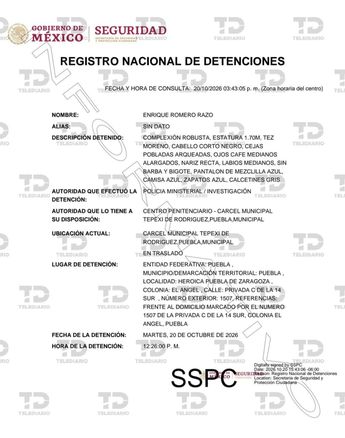 La detención del juez Enrique Romero Razo tuvo lugar en la colonia El Ángel, según consta en el Registro Nacional de Detenciones / Jesús Zavala