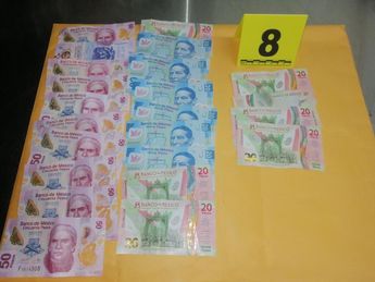 Dinero en efectivo asegurado. | Cortesía