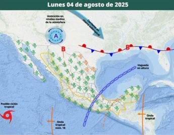 Condiciones meteorológicas en México para el 4 de agosto | @conagua_clima vía X