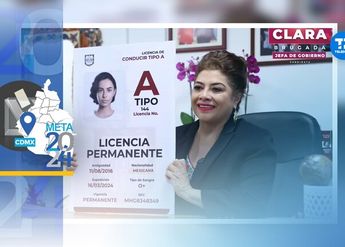 Clara Brugada propone licencia de conducir permanente en CdMx./ Facebook Clara Brugada.