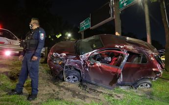 El incidente vial ocurrió con dirección al Palacio de los Deportes /Enrique Luna