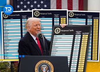 Donald Trump dio a conocer la lista de los países a los que le impuso aranceles, destacando la ausencia de México / Telediario.