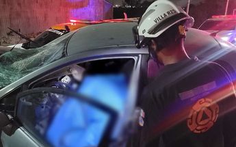 El automóvil en el que viajaba el fallecido era un Nissan Tiida en color gris. | Cortesía