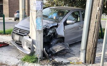 La conductora no requirió ser hospitalizada por el accidente. | Agustín Martínez
