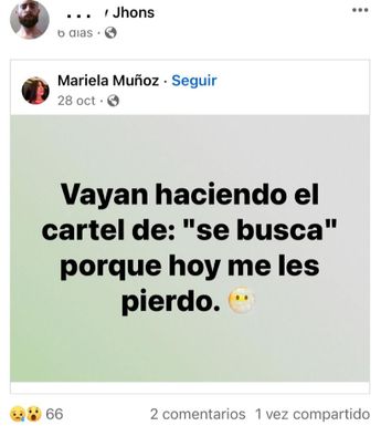 Última publicación de Juan Pablo en redes sociales. | Especial
