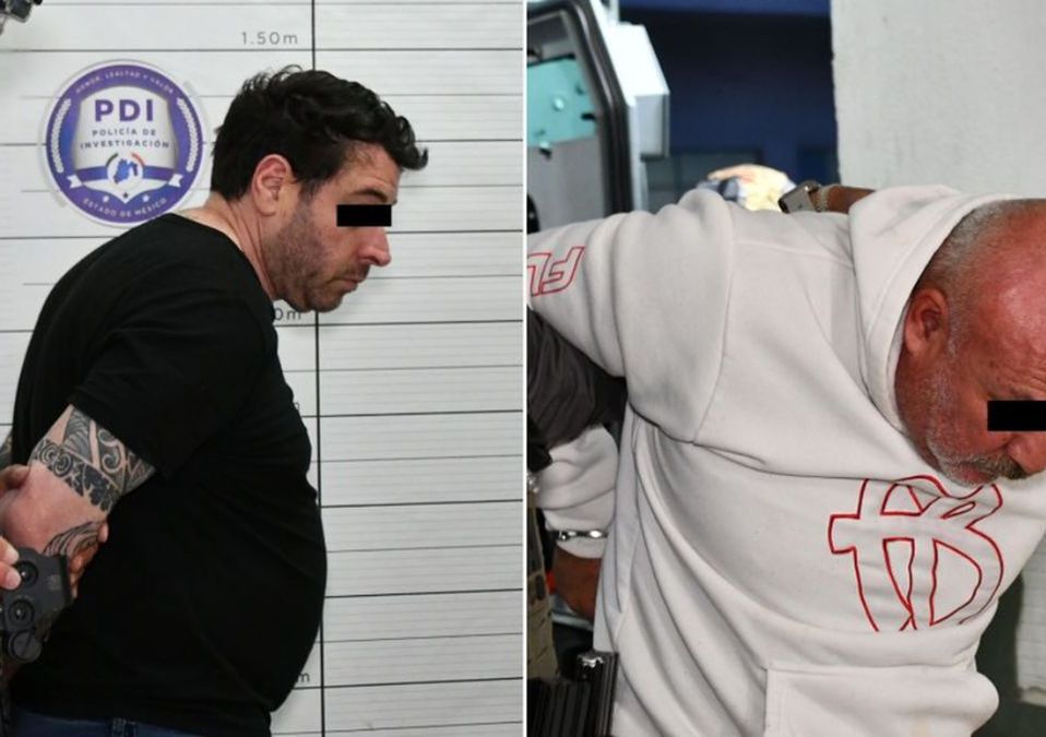 Diego Sebastián 'N' y Gerardo 'N', ingresan al penal de Barrientos en Tlalnepantla, Edomex.