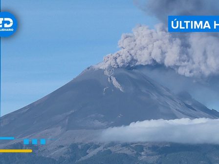 El semáforo de alerta volcánica del Popocatépetl está en Amarillo Fase 2 HOY 31 de diciembre de 2024 / Es Imagen